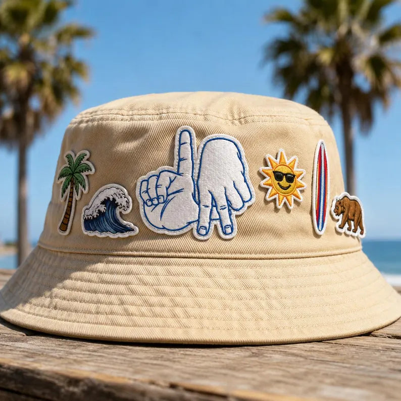 LA Hand Sign Patch, Los Angeles Embroidered Badge, Streetwear Iron On Patch, California Travel Gift For Friends