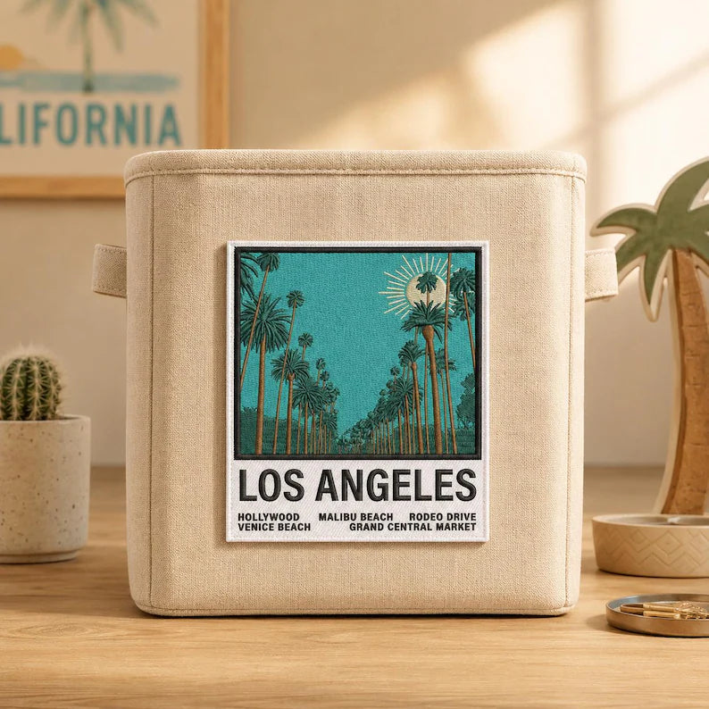Vintage Los Angeles Embroidered Patch, Retro Polaroid Photo California Badge, West Coast Travel Gift, Gift For Friends