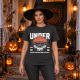 Under Death T-Shirt – Skull & Reaper Gothic Graphic Graphic Tee - Color: charcoal