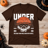 Under Death T-Shirt – Skull & Reaper Gothic Graphic Graphic Tee - Color: chocolate