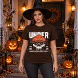 Under Death T-Shirt – Skull & Reaper Gothic Graphic Graphic Tee - Color: chocolate