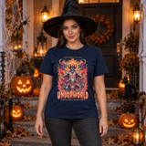 Underworld T-Shirt – Dark Editorial Graphic Design Graphic Tee - Color: navy
