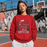 Unseen Reaper Statue T-Shirt – Dark Editorial / Gothic Streetwear Tee - Color: red