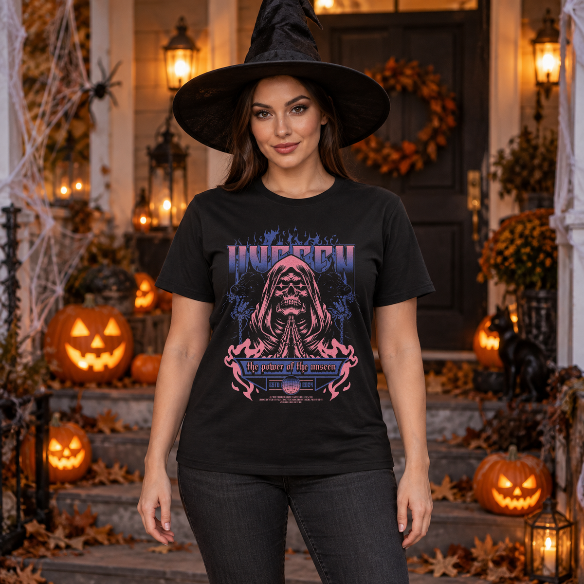 Unseen T-Shirt – Dark Editorial Graphic Design Graphic Tee - Color: black