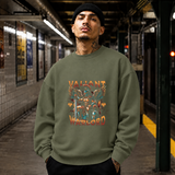 Valiant Warlord Angel T-Shirt – Gothic Streetwear Poster Graphic Tee - Color: military green