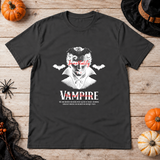 Vampire Immortality T-Shirt – Dark Gothic Halloween Graphic Graphic Tee - Color: charcoal