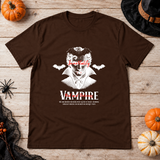 Vampire Immortality T-Shirt – Dark Gothic Halloween Graphic Graphic Tee - Color: chocolate