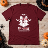 Vampire Immortality T-Shirt – Dark Gothic Halloween Graphic Graphic Tee - Color: maroon
