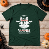 Vampire Immortality T-Shirt – Skull & Reaper Gothic Graphic Graphic Tee - Color: forest green