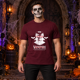 Vampire Immortality T-Shirt – Skull & Reaper Gothic Graphic Graphic Tee - Color: maroon