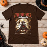 Vampire mosquito T-Shirt – Skull & Reaper Gothic Graphic Graphic Tee - Color: chocolate