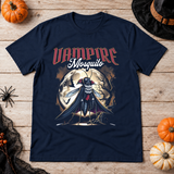 Vampire mosquito T-Shirt – Skull & Reaper Gothic Graphic Graphic Tee - Color: navy