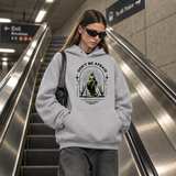 Vintage Statue Quote Don't Be Afraid Hoodie – Dark Art / Renaissance Aesthetic Graphic Hoodie - Color: sport grey