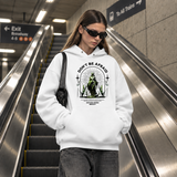 Vintage Statue Quote Don't Be Afraid Hoodie – Dark Art / Renaissance Aesthetic Graphic Hoodie - Color: white