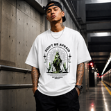 Vintage Statue Quote Don't Be Afraid T-Shirt – Dark Art / Renaissance Aesthetic Graphic Tee - Color: white