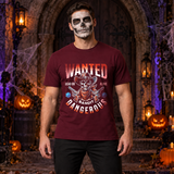 Wanted Bandit Gangerous T-Shirt – Punk Rock Streetwear Graphic Graphic Tee - Color: maroon
