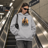 Warrior Goddess Athena Unleash Inner Goddess Hoodie – Dark Art / Renaissance Aesthetic Graphic Hoodie - Color: sport grey