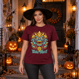 Water Ghost T-Shirt – Skull & Reaper Gothic Graphic Graphic Tee - Color: maroon