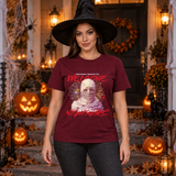 Welcome to your Nightmare T-Shirt – Skull & Reaper Gothic Graphic Graphic Tee - Color: maroon