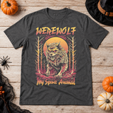 Werewolf - My Spirit Animal T-Shirt – Zombie & Monster Horror Graphic Graphic Tee - Color: dark heather