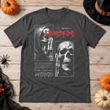 Whispers T-Shirt – Classic Halloween Graphic Design Graphic Tee - Color: dark heather