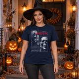 Whispers T-Shirt – Classic Halloween Graphic Design Graphic Tee - Color: navy