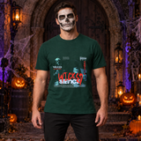 Wicked Silence T-Shirt – Skull & Reaper Gothic Graphic Graphic Tee - Color: forest green
