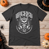 Wicked Skull! T-Shirt – Skull & Reaper Gothic Graphic Graphic Tee - Color: charcoal