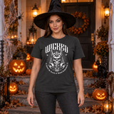 Wicked Skull! T-Shirt – Skull & Reaper Gothic Graphic Graphic Tee - Color: charcoal