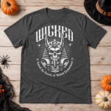 Wicked Skull! T-Shirt – Skull & Reaper Gothic Graphic Graphic Tee - Color: dark heather
