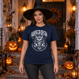 Wicked Skull! T-Shirt – Skull & Reaper Gothic Graphic Graphic Tee - Color: navy