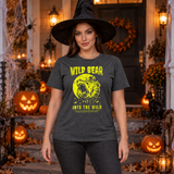 Wild Bear Into the WIld T-Shirt – Animal Streetwear Graphic Graphic Tee - Color: dark heather
