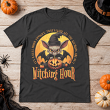 Witching Hour T-Shirt – Skull & Reaper Gothic Graphic Graphic Tee - Color: charcoal