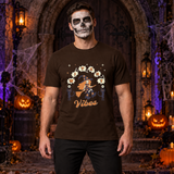 Witchy Vibes T-Shirt – Dark Gothic Halloween Graphic Graphic Tee - Color: chocolate