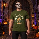 Witchy Vibes T-Shirt – Dark Gothic Halloween Graphic Graphic Tee - Color: military green