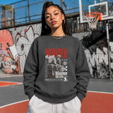 Wonder of God Divine Statue Sweatshirt – Dark Art / Renaissance Aesthetic Graphic Sweatshirt - Color: dark heather