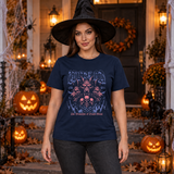 Wound T-Shirt – Dark Editorial Graphic Design Graphic Tee - Color: navy