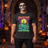 Zombie Apocalypse T-Shirt – Classic Halloween Graphic Design Graphic Tee - Color: charcoal