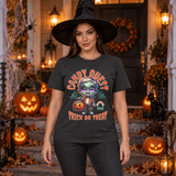 Zombie candy quest T-Shirt – Zombie & Monster Horror Graphic Graphic Tee - Color: charcoal