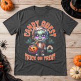 Zombie candy quest T-Shirt – Zombie & Monster Horror Graphic Graphic Tee - Color: dark heather