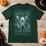 Zombie Fury T-Shirt – Zombie & Monster Horror Graphic Graphic Tee - Color: forest green