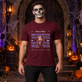 Zombie Horror Festival Event T-Shirt – Classic Halloween Graphic Design Graphic Tee - Color: maroon