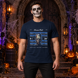 Zombie Horror Festival Event T-Shirt – Classic Halloween Graphic Design Graphic Tee - Color: navy