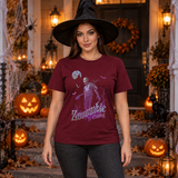 Zooombie is coming - Halloween theme T-Shirt – Halloween Streetwear Graphic Graphic Tee - Color: maroon